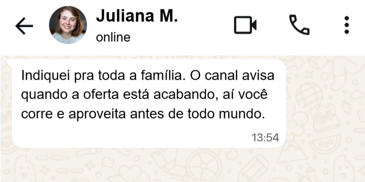Depoimento de membro